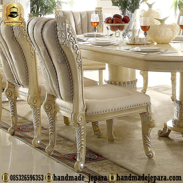 Set Meja Makan Mewah Klasik Eropa - Image 3