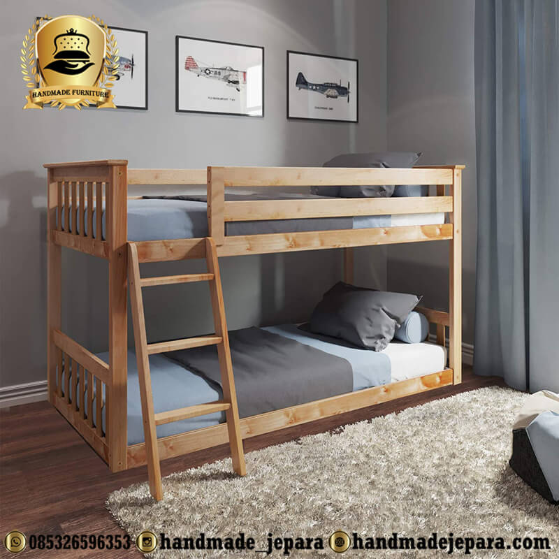 Tempat Tidur Tingkat Kayu Model Minimalis Jepara Handmadejepara Com