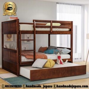 Tempat Tidur Tingkat Kayu Jati