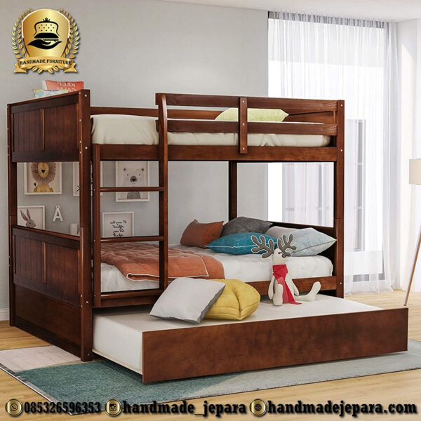 Tempat Tidur Tingkat Kayu Jati