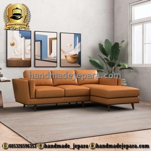 Sofa Sudut Retro Minimalis