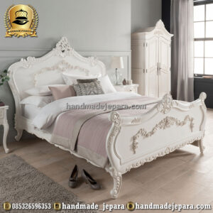 tempat-tidur-warna-putih-rococo