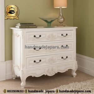 Dresser Rococo Duco Putih