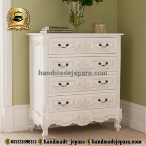 Dresser Rococo Warna Putih