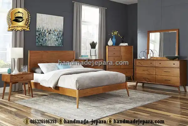 set-tempat-tidur-retro-modern-model-terbaru